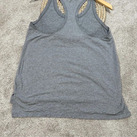 Nike Women's Racerback Signal Tank Top Sleeveless Grey Pocket Nike Logo Size L - Picture 7 of 11